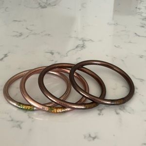 Budhagirl FAWN ALL WEATHER BANGLES - SERENITY PRAYER